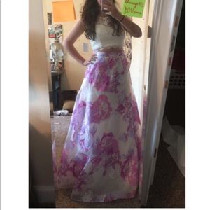 2 piece prom dress
